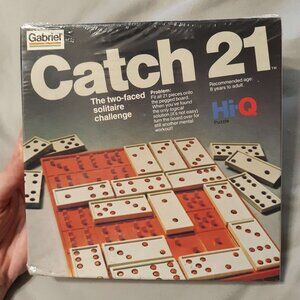 VINTAGE 1978 Catch 21 Gabriel Hi-q Game The Two-faced Solitaire Challenge